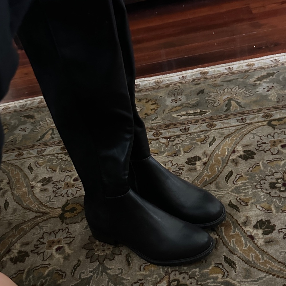 Lulu's Black Knee-High Boots